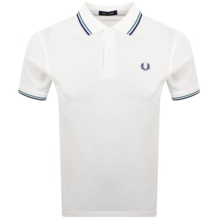Fred Perry Twin Tipped Polo T Shirt Snow White | Mainline Menswear us